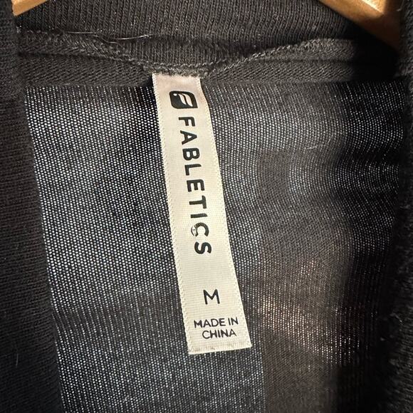 Fabletics Black Andrea Wrap Cardigan Sweater Athleisure Rayon Stretch Loungewear - Picture 5 of 8